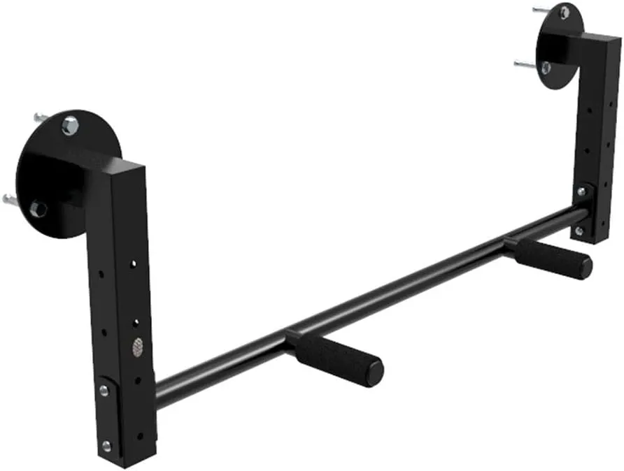 Pull-Up Bars Wall-Mounted Horizontal Bar Height-Adjustable Steel Multi-Position Fitness Equipment Installed On Side Beams Load 250kg,