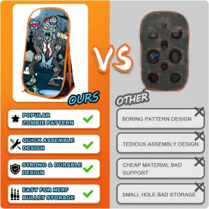 Quanquer Shooting Games Targets Compatible with Toy Foam Blaster Balls Popper, Ideal Festival Birthday Toys for Boys Indoor Outdoor Backyard Kids Shooting Practice