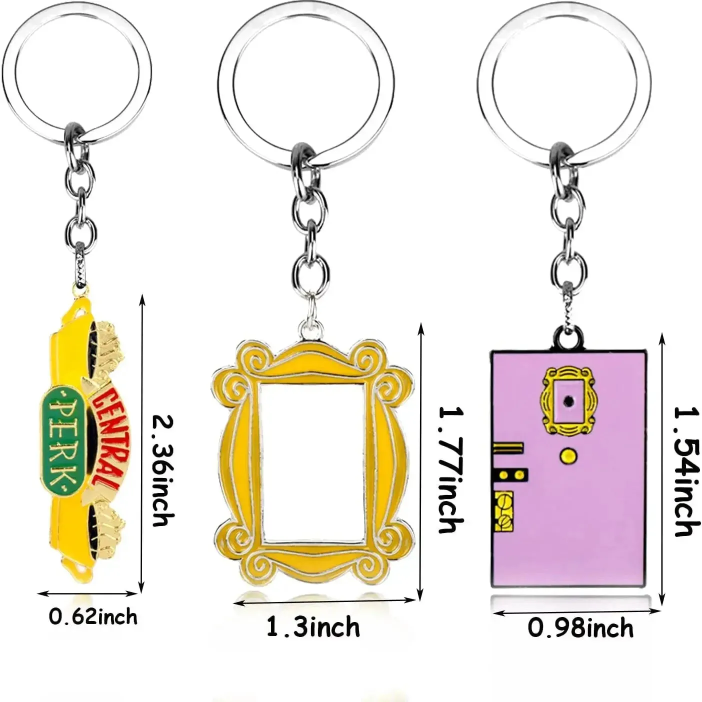 Quirky Friends TV Show Acrylic Keychain