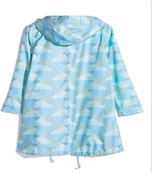 Rain Poncho, Portable EVA Raincoat with Hood Reusable Rain Coats Emergency Camping Survival Kits