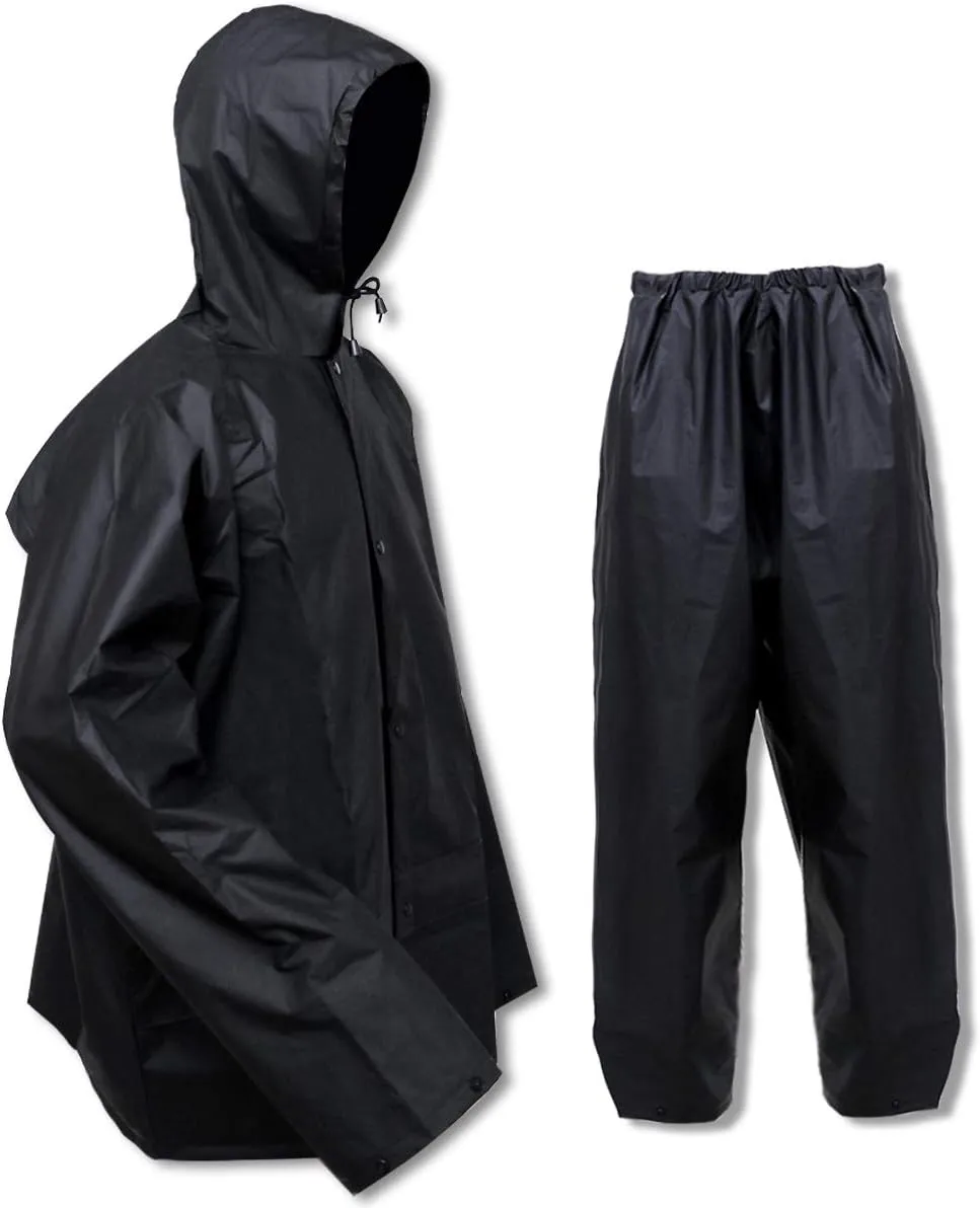 Rain Suit for Men Women EVA Ultra-Lite Waterproof Protective Rain Coat Jacket with Pants Rain Gear Workwear