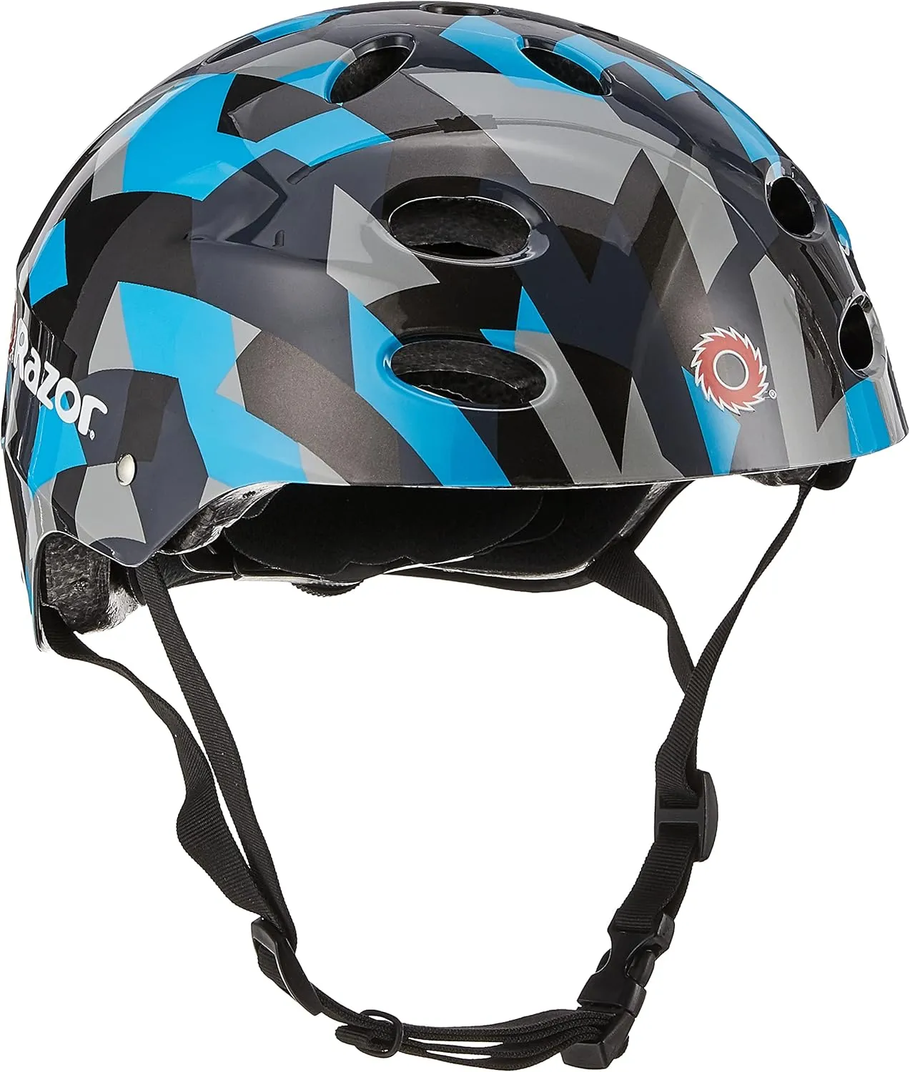 Razor V-17 Youth Multi-Sport Helmet - CPSC Approved Kid’s Helmet with Adjustable Strap - Durable Helmet with Foam Padding for Biking, Skating, and Other Outdoor Sports