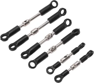 RC Tie Link Rods Set, Replacement Servo Pull Rod, for WLtoys 144001 144002 124018 124019 124017 124016