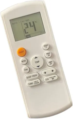 Replacement Remote Control Work for TV/Audio/Projector for Arctic King WPPD10HW0N WPPD14HW9N WPPD14CR9N Air Condtioner