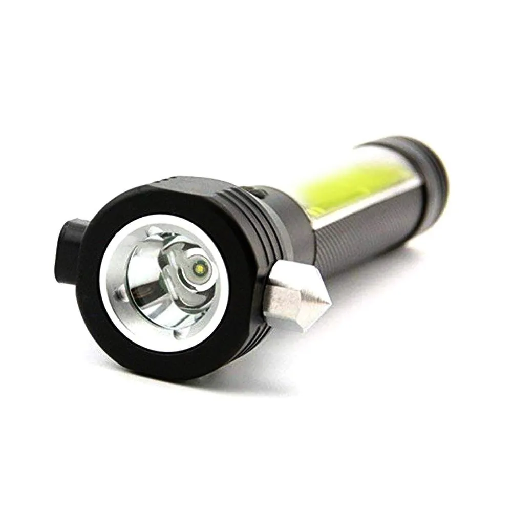 Rescue  Flashlight Light Led Compass Escape Emergency CRONY T09 Portable Tool Safety Usb Hammer Solar Car Rechargeable Unique Hammer Season clearance Solar Hand