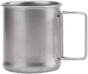 Retro camping water cup 304 stainless steel coffee cup mug 1PC