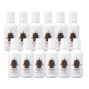Rinju Body & Hand Lotion - Pack of 12 Non-Greasy Lotion for Women & Men - 2 Oz Body Lotion for Extremely Dry Skin - Vitamin E Daily Moisturizer & Protectant - Soothes & Softens Skin