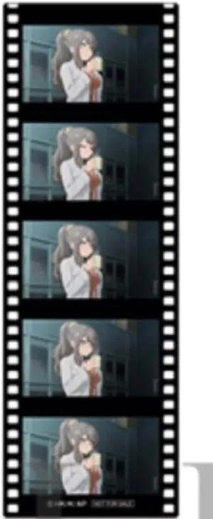 Rio Blue Pig School Bag Girl 9th Week Admission Bonus Film Frame Style Bookmark