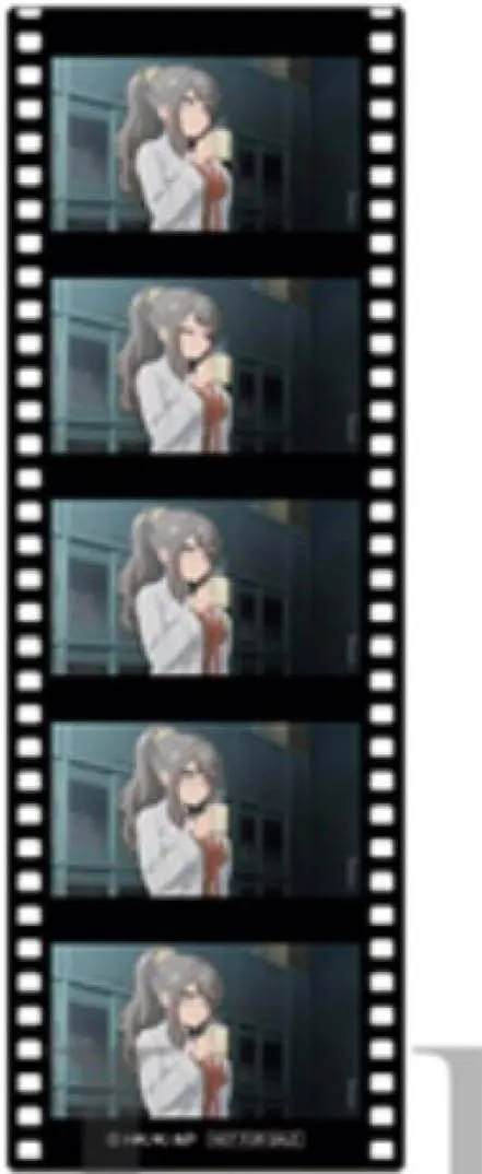 Rio Blue Pig School Bag Girl 9th Week Admission Bonus Film Frame Style Bookmark