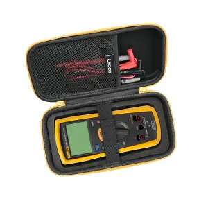 RLSOCO Hard Case for Fluke 1587 FC/1503/1507/1508/1577 & Works with Brymen BM869s Digital Megohmmeter Insulation Resistance Tester (Case has Updated to Have Padding Around)