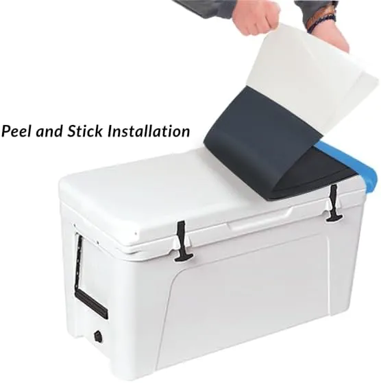 Roadie 24 Cooler Lid Tops - EVA Foam YETI Chest Cooler Peel and Stick Comfort Pad - Hard Side Camping, Boating, Tail Gate, Ice Box Top Cushion