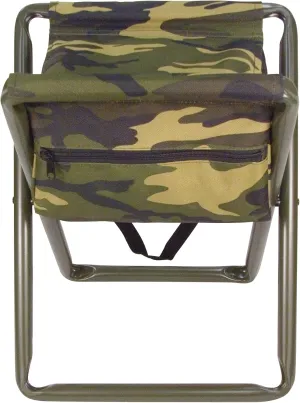 Rothco Deluxe Stool with Pouch, Woodland Camo