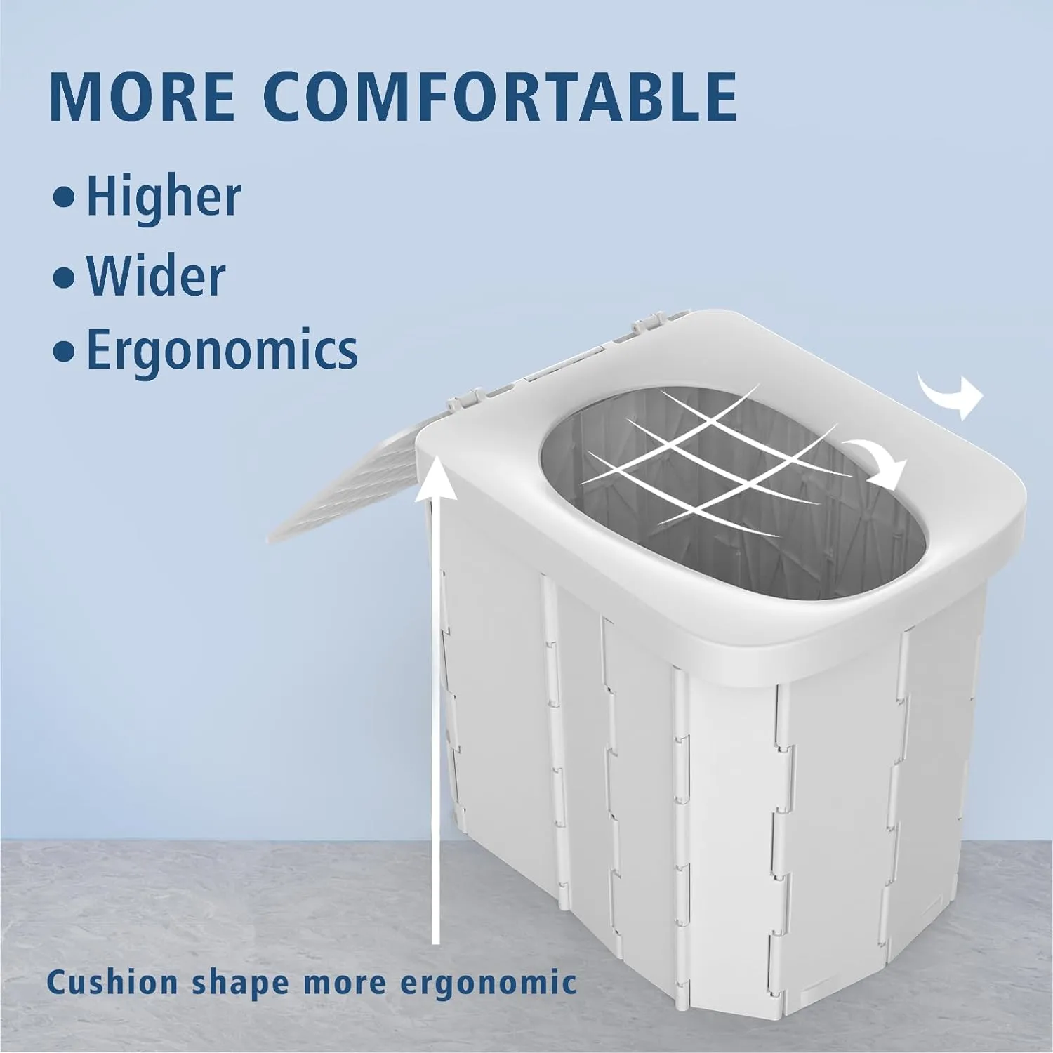 Royaleva Camping Portable Toilet - Lightweight & Compact Design