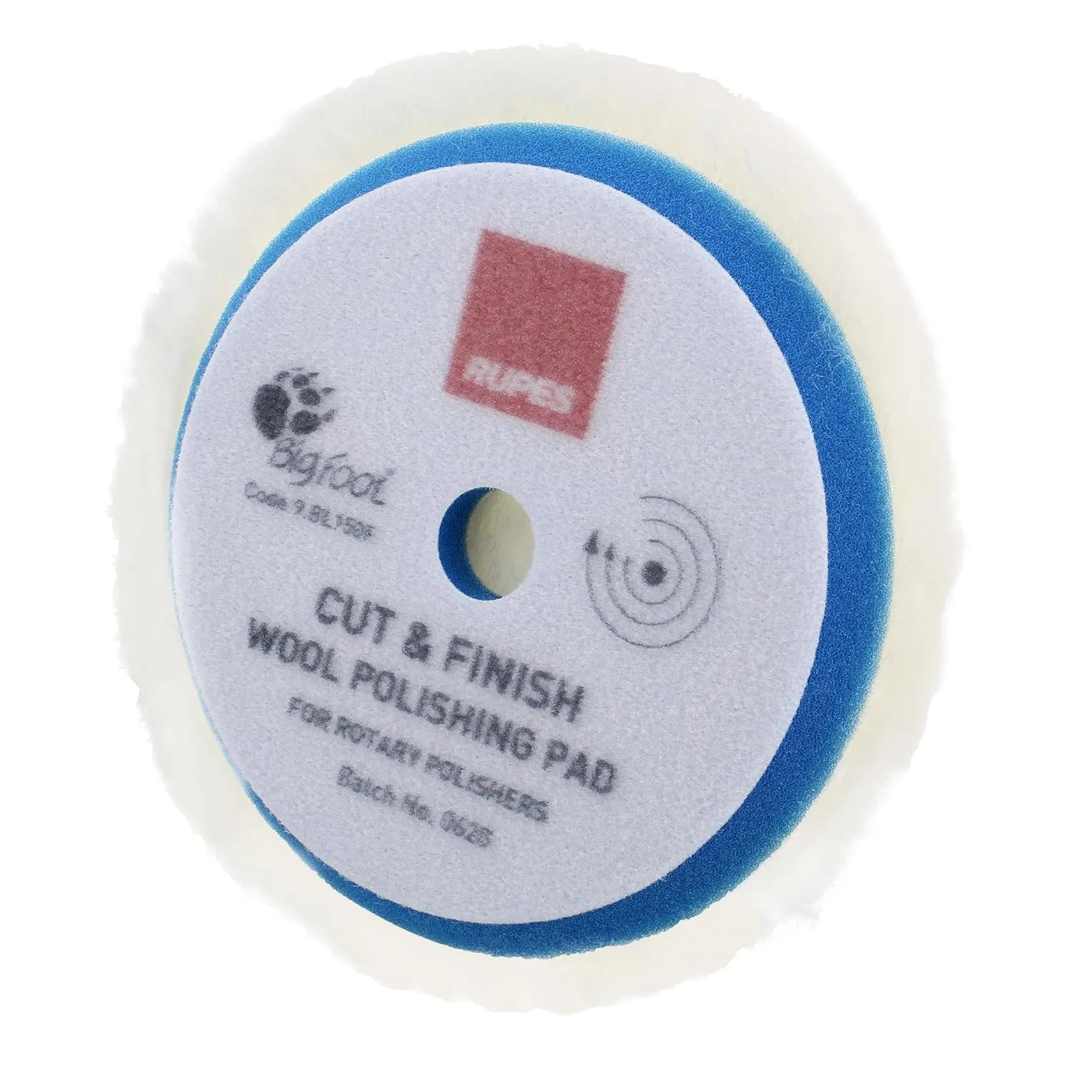 RUPES 125 mm Cut & Finish Wool Rotary Backing pad