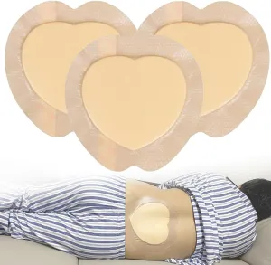 Sacral Foam Wound Dressing - Pressure Adhesive Pad for Elderly Bedridden, Sterile Individual Packaging, 3 Pcs (9"x9")