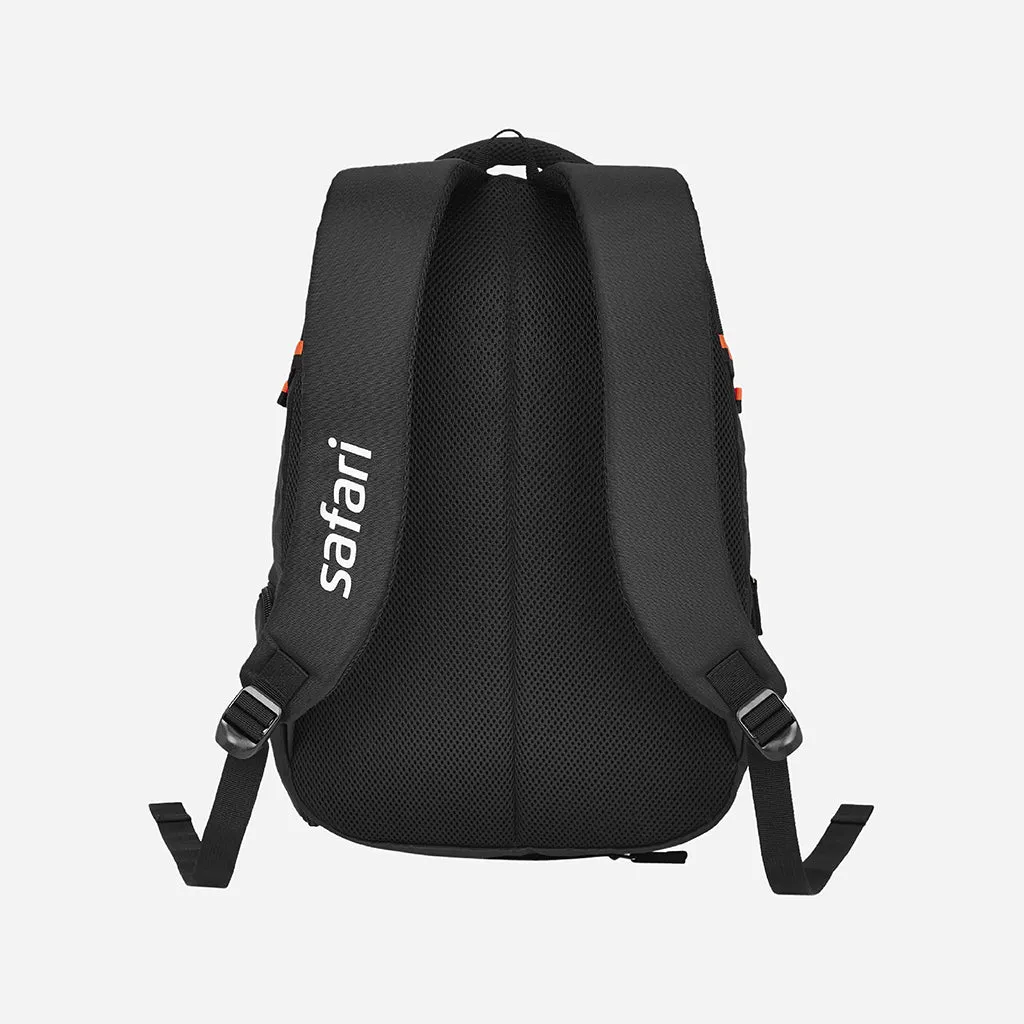 Safari Aero 38L Black School Backpack with Raincover