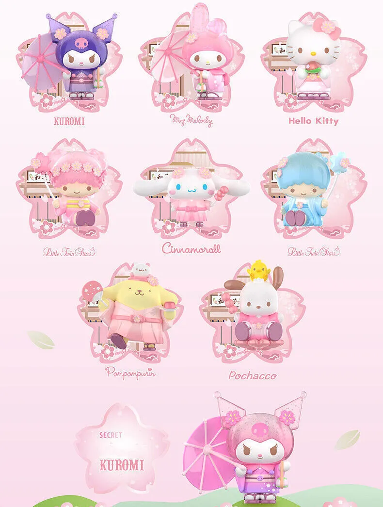 Sanrio Characters Cherry Blossom and Wagashi Series Blind Box