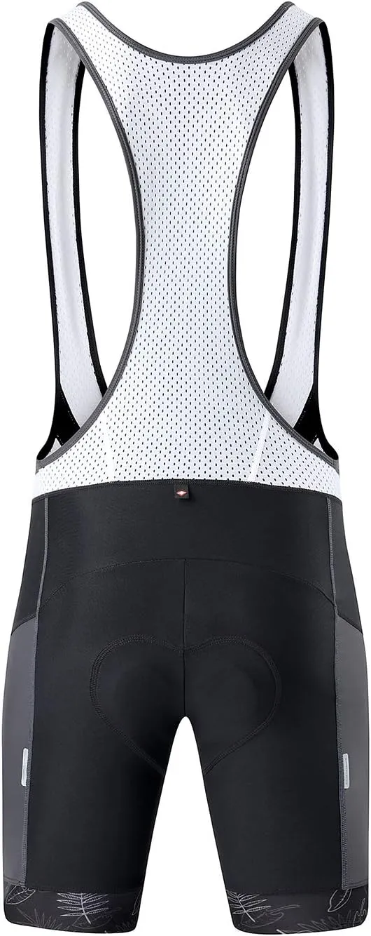Santic Cycling Bib Shorts Men Padded Cycling Bib Tights Men Bike Bibs with Pocket