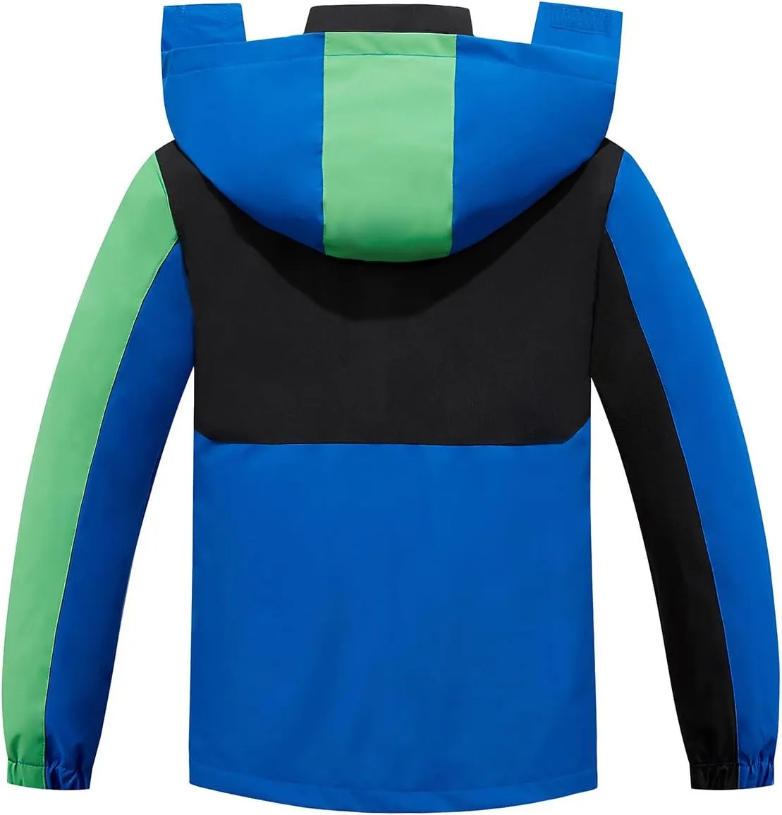 SaphiRose Kids Rain Jacket Waterproof Raincoat Mesh Lined Coat with Removable Hood for Boys Girls