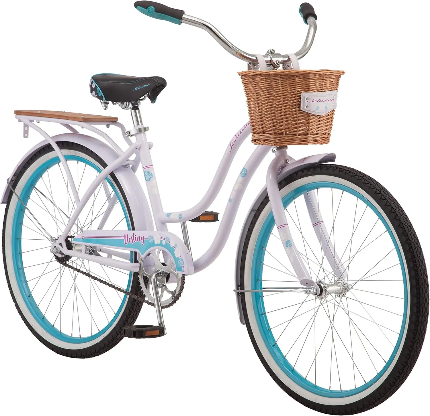 Schwinn baywood Cruiser Bike Featuring Steel Step Through Frame