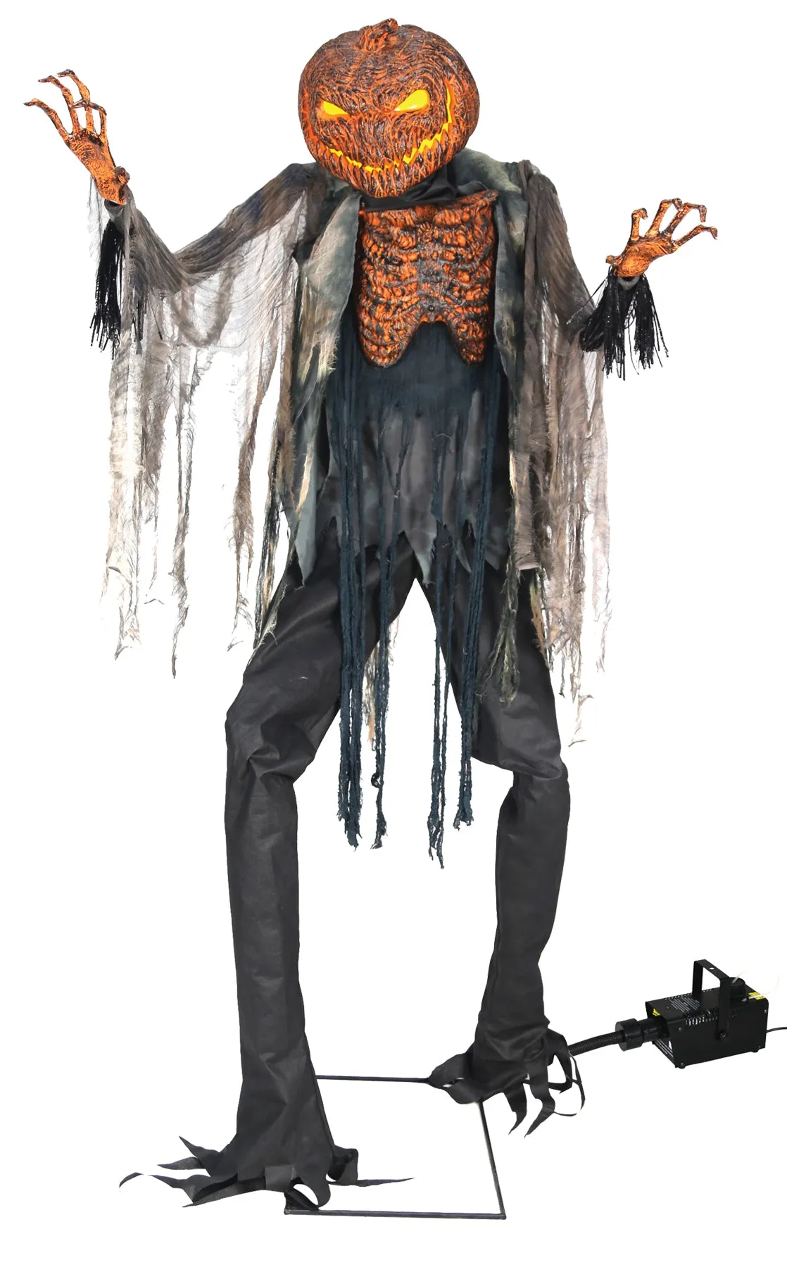 Scorched Scarecrow Animated Prop WITH Fog Machine