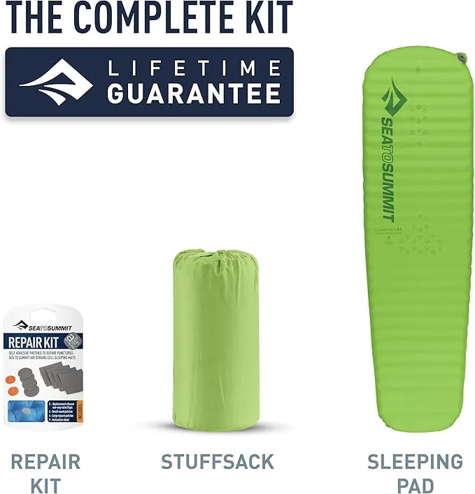 Sea to Summit Comfort Light Self-Inflating Foam Sleeping Pad for Camping and Backpacking, Small (49 x 20 x 2 inches)