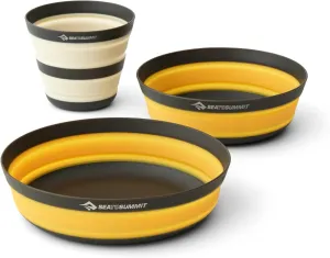 Sea to Summit Frontier Ultralight Collapsible Dinnerware Set, 1-Person (Medium Bowl, Large Bowl, Cup)