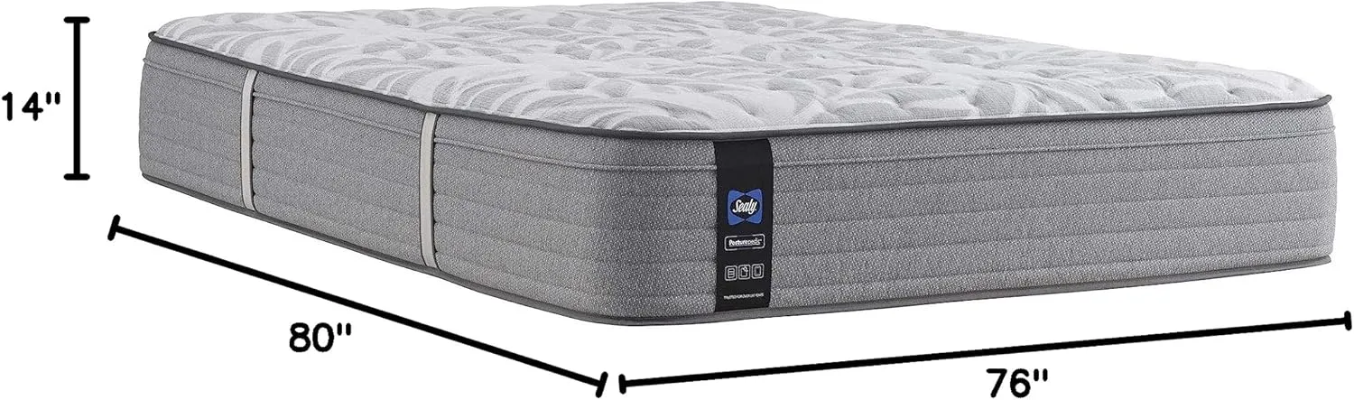 Sealy Posturepedic Spring Silver Pine Faux Eurotop Medium Feel Mattress, King