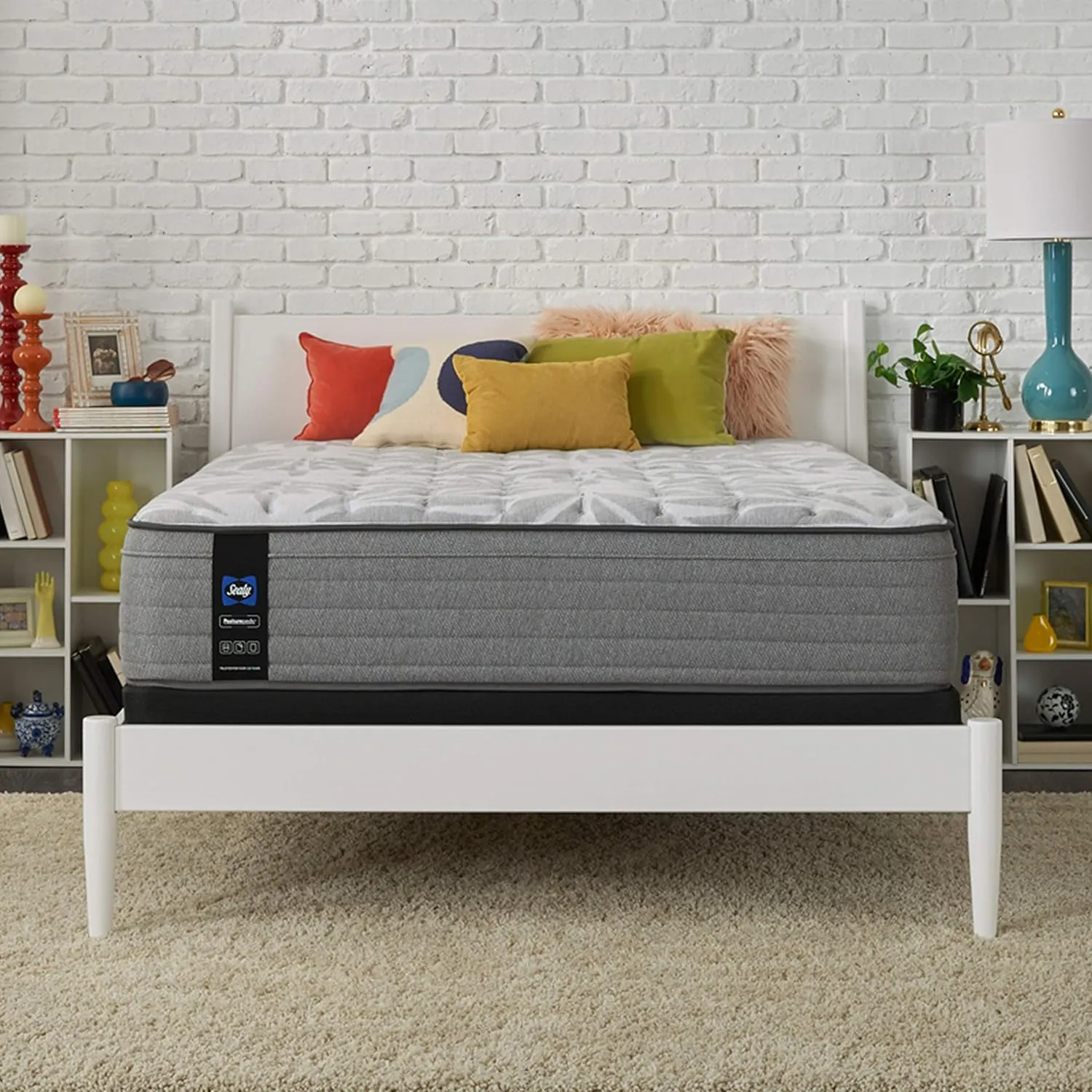 Sealy Posturepedic Spring Silver Pine Faux Eurotop Medium Feel Mattress, King