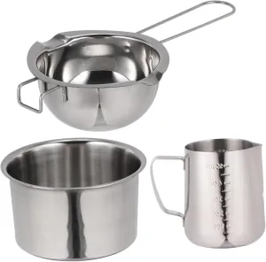SECFOU Cooking on The Go Compact Stainless Steel Cheese Melting Pot Baking Chocolate Pan Ideal for