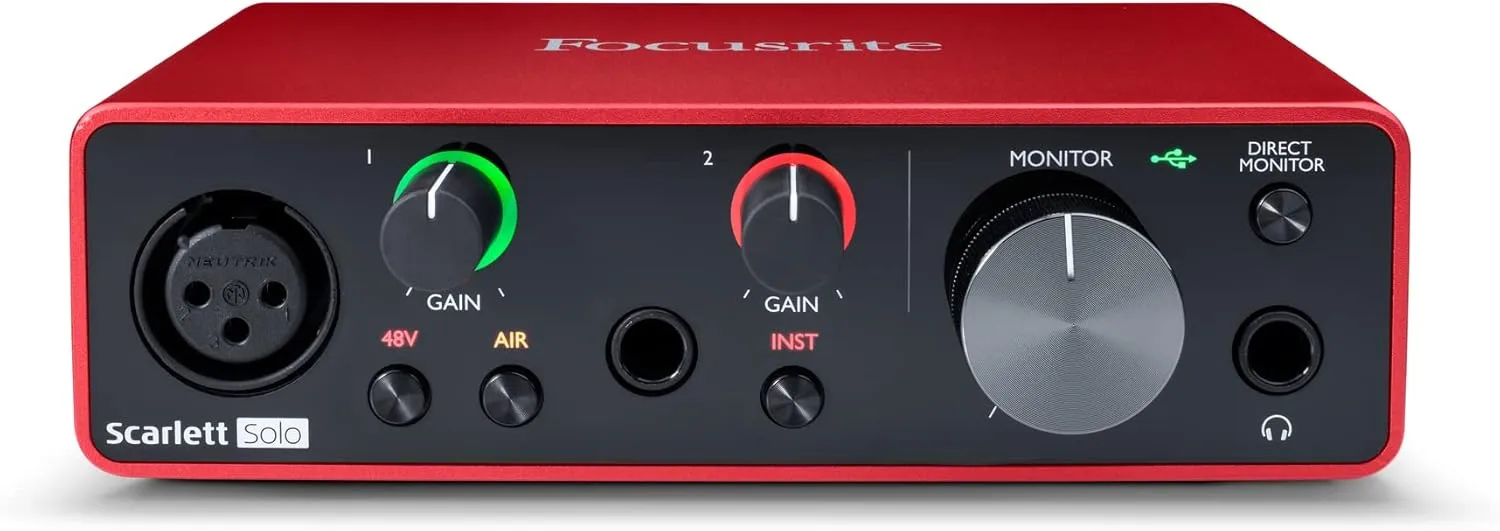 Sennheiser HD280PRO Headphone (New Model) & Focusrite Scarlett Solo (3rd Gen) USB Audio Interface with Pro Tools | First