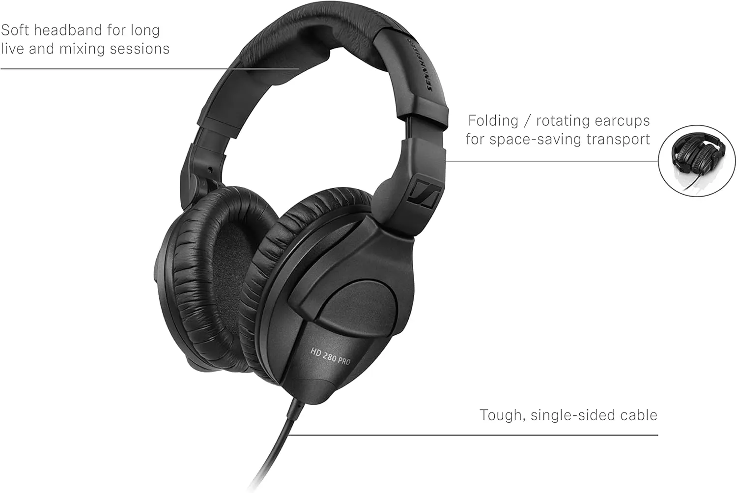 Sennheiser HD280PRO Headphone (New Model) & Focusrite Scarlett Solo (3rd Gen) USB Audio Interface with Pro Tools | First