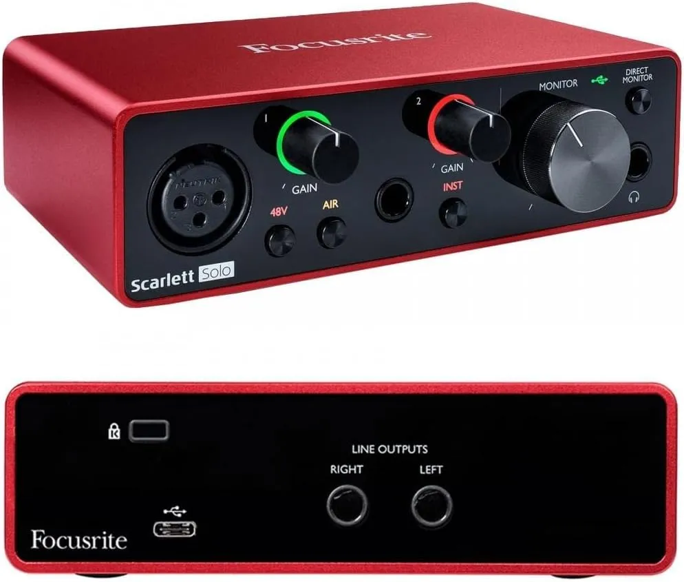 Sennheiser HD280PRO Headphone (New Model) & Focusrite Scarlett Solo (3rd Gen) USB Audio Interface with Pro Tools | First