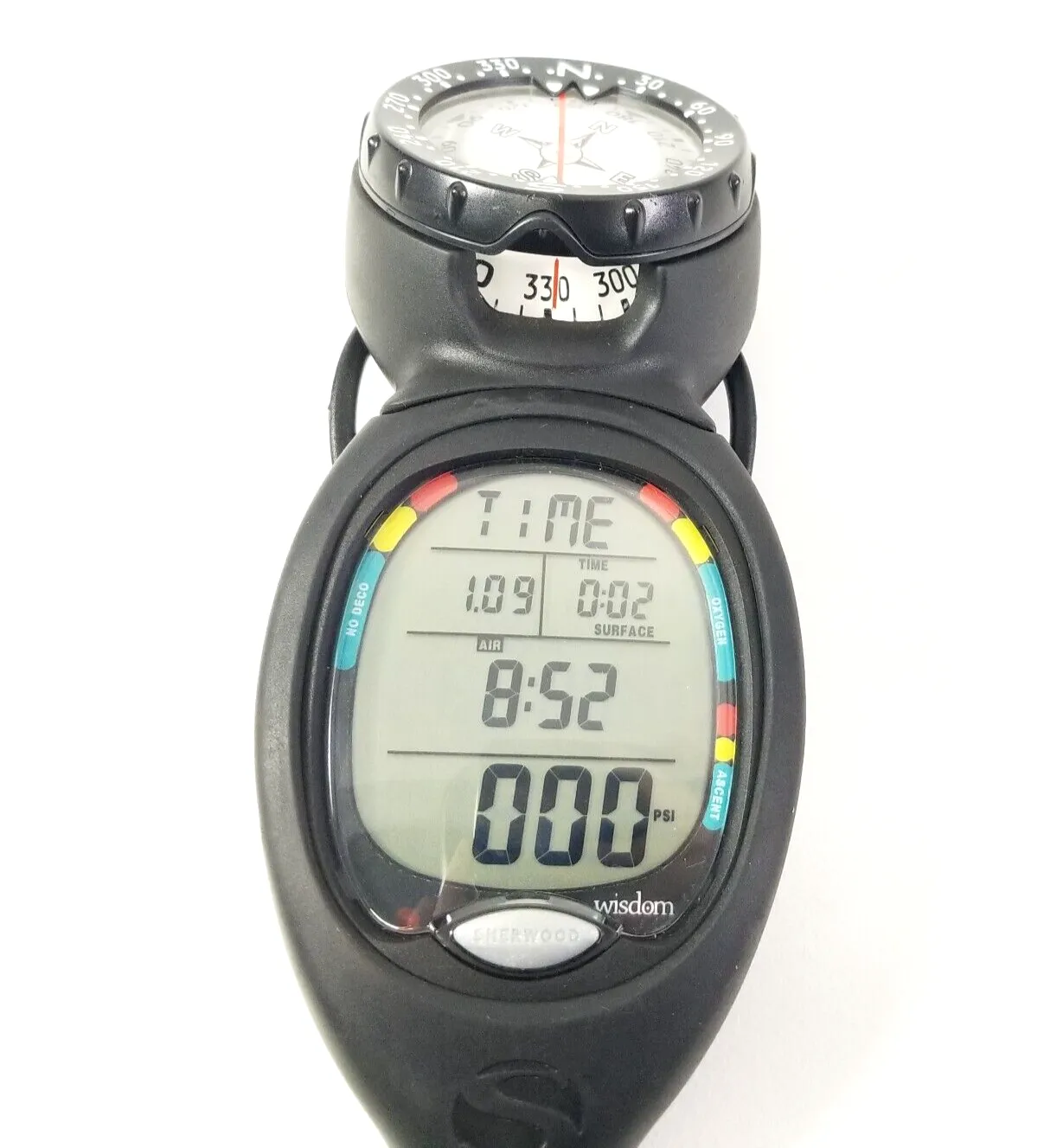 Sherwood WISDOM Air Integrated Scuba Dive Air & Nitrox Computer   Compass