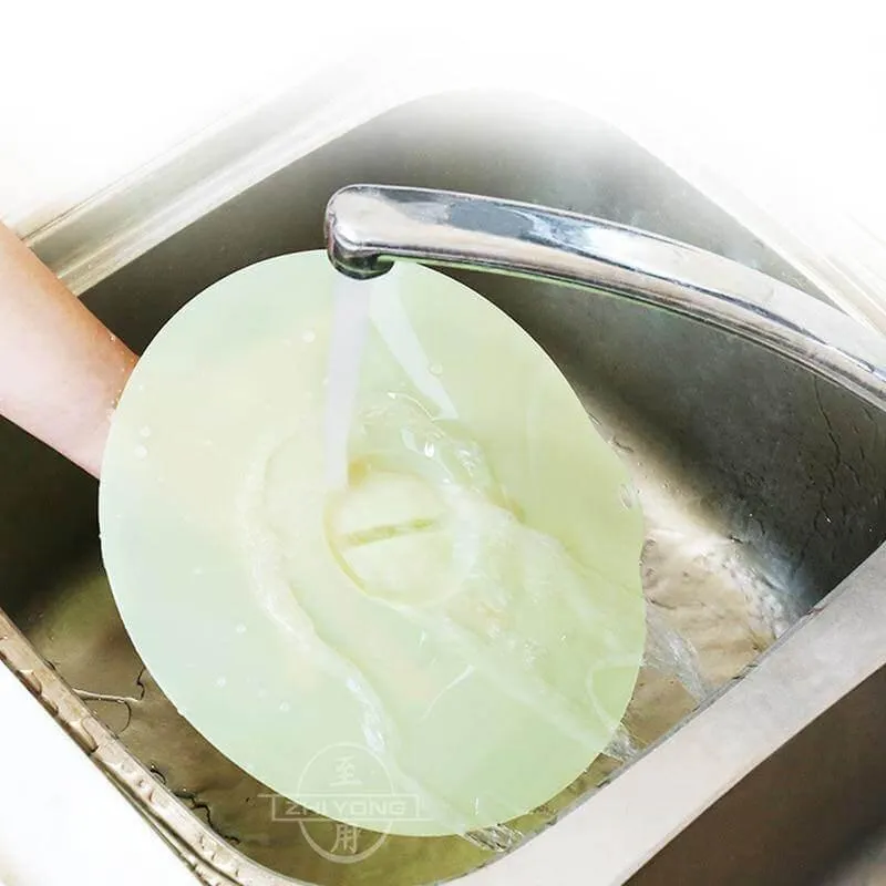 Silicone Bowl Lid Set - Reusable Kitchen Covers for Food Storage
