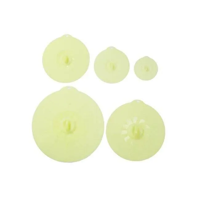 Silicone Bowl Lid Set - Reusable Kitchen Covers for Food Storage