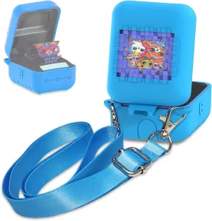 Silicone Case for Bitzee Original Interactive Toy Digital Pet with 15 Animals, Protective Skin Cover for Bitzee Original Virtual Electronic Digital Pet Accessories (Blue Case)