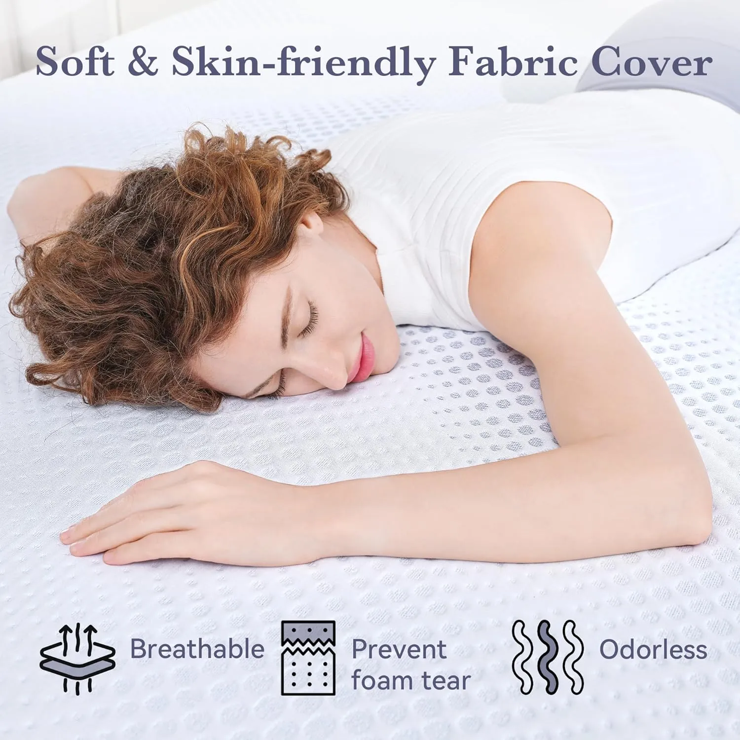 SINWEEK 3 Inch Gel Memory Foam Mattress Topper Full Size, Mattress Pad for Body Pressure Relief, Cooling Bed Topper with Breathable Soft Cover, CertiPUR-US Certified