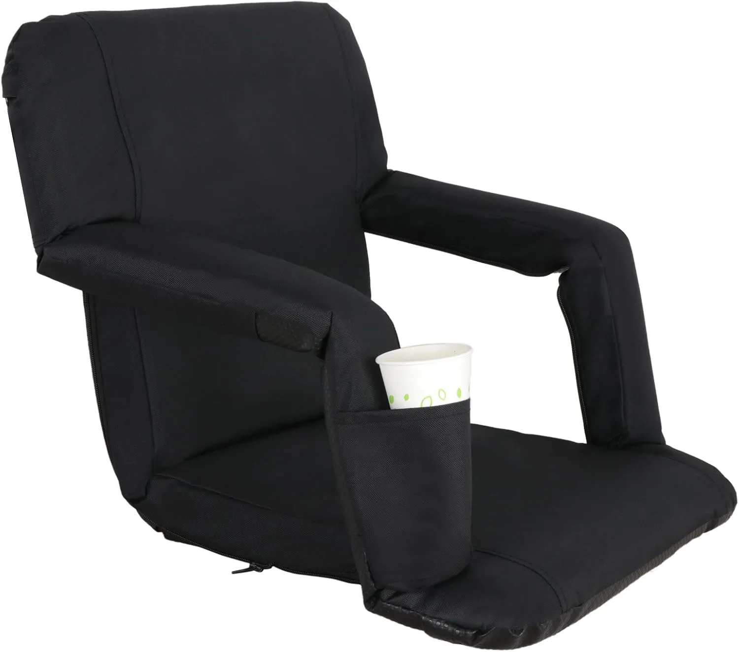 Smartxchoices 20.5"/24.5" Wide Stadium Seat Chair Bleacher Seats Padded with Back Support, Cushion, Arms, Pockets, Anchor Straps, Portable Folding Seat with Shoulder Straps