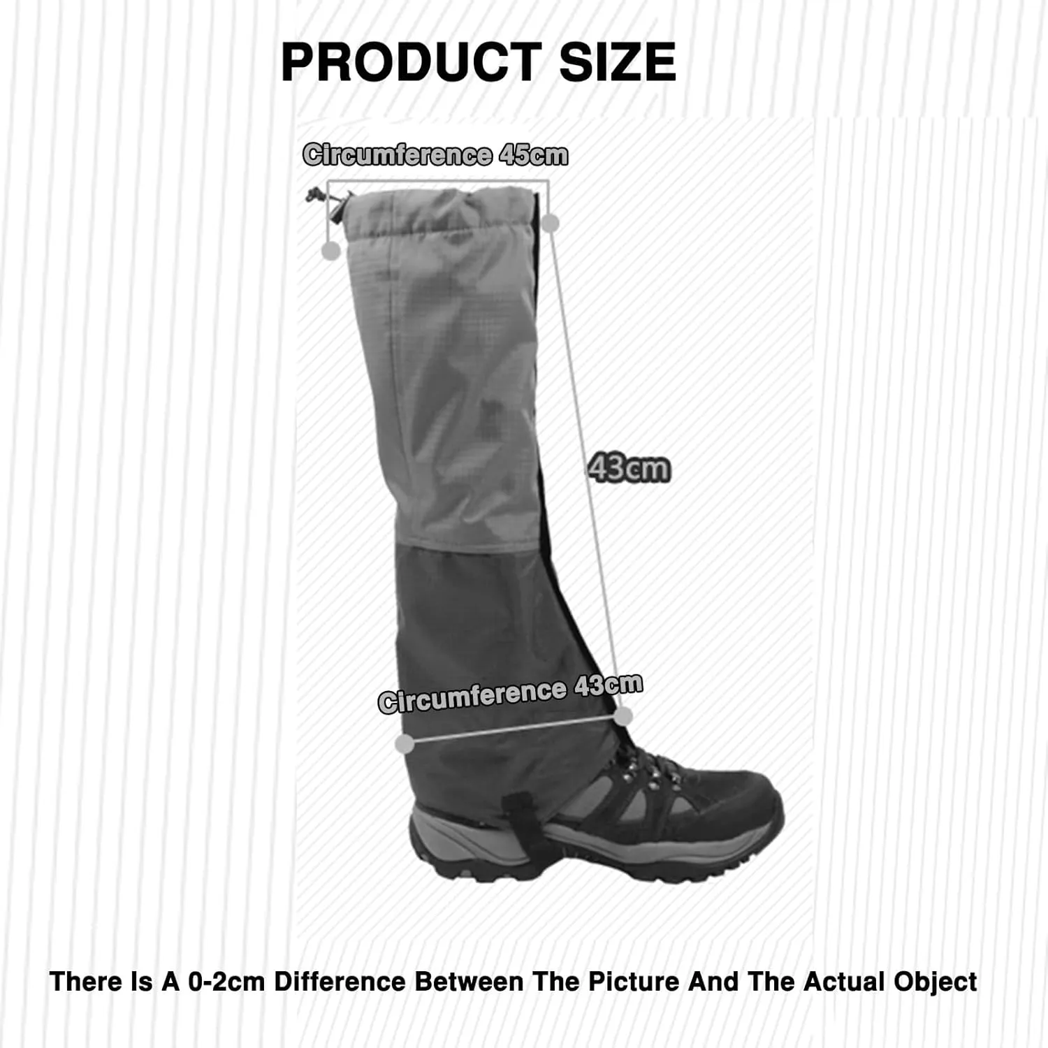 Snow Boots Mountaineering Breathable Leggings Snow Hiking Leggings Lightweight and Adjustable Leggings,Mountaineering