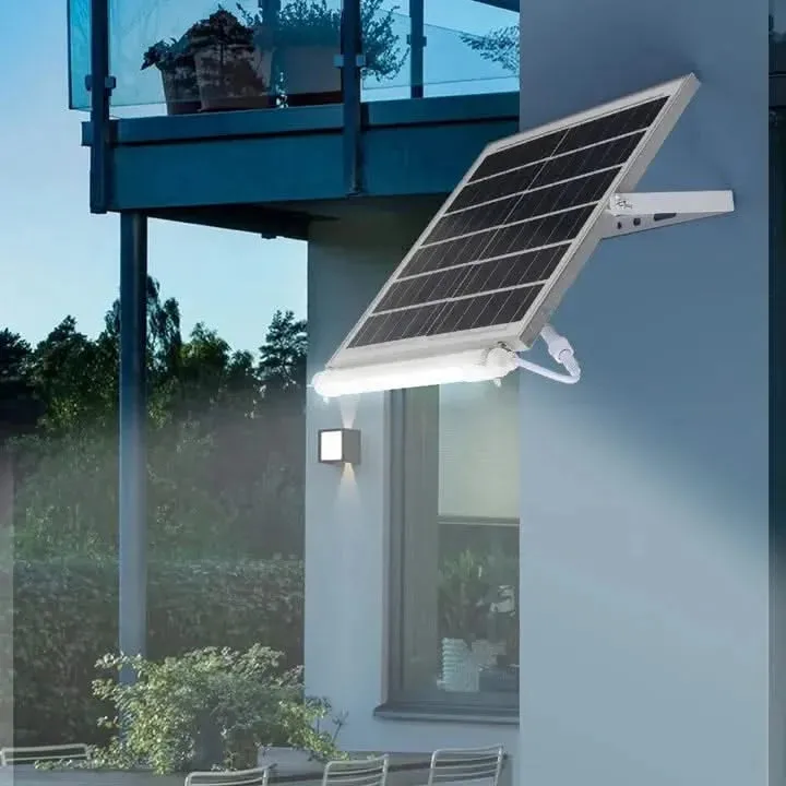 Solar Lamps For Home Outdoor, Indoor, Parking, Street Waterproof Rechargeable Light With Panel & Remote (100W)