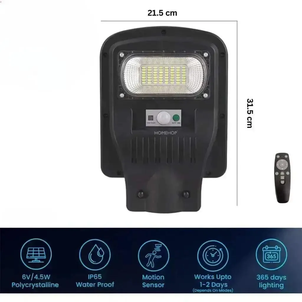 Solar Light For Street Outdoor Waterproof With Motion Sensor For Home, Village ( Remote, 50W )
