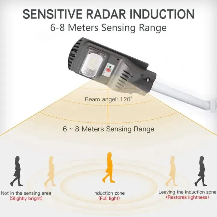 Solar Light For Street Outdoor Waterproof With Motion Sensor For Home, Village ( Remote, 50W )