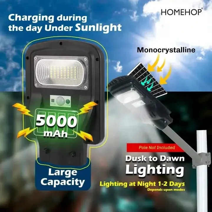 Solar Light For Street Outdoor Waterproof With Motion Sensor For Home, Village ( Remote, 50W )