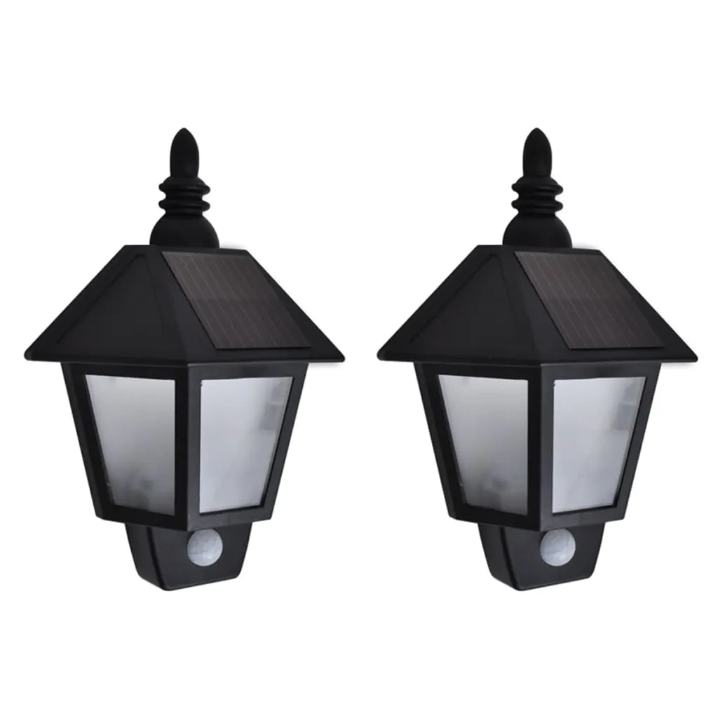 Solar Wall Lamp LED Wall Lantern with Motion Sensor for Patio Garden