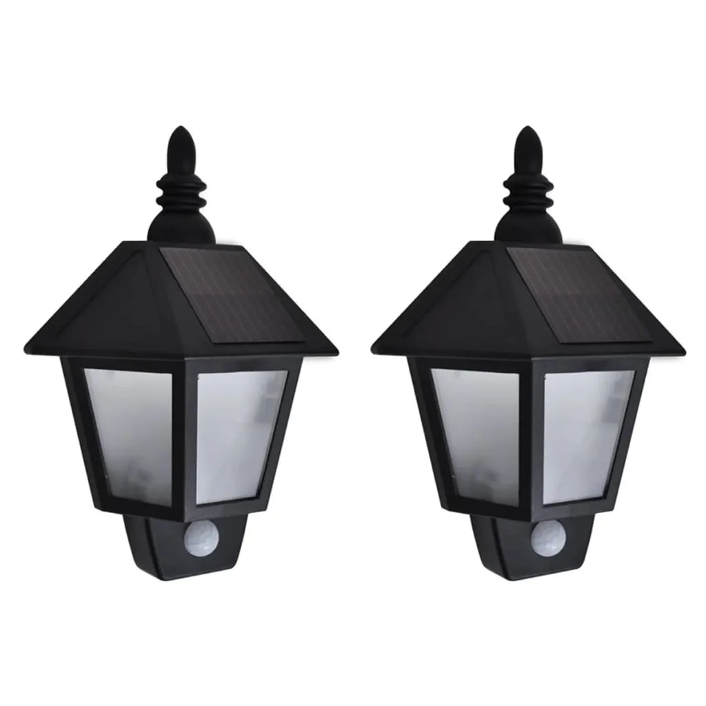 Solar Wall Lamp LED Wall Lantern with Motion Sensor for Patio Garden