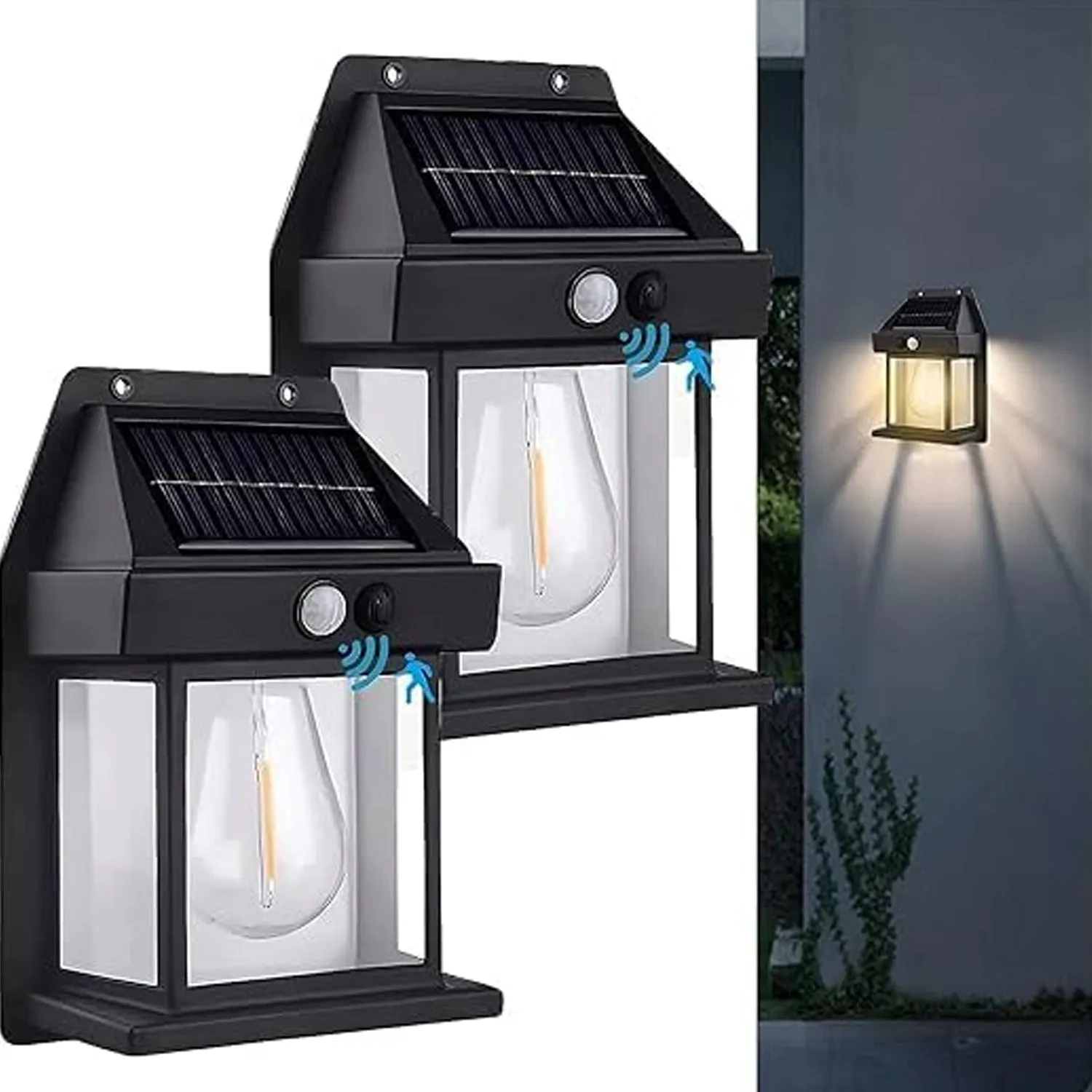 Solar Wall Light Lamp Outdoor (1 Pc )