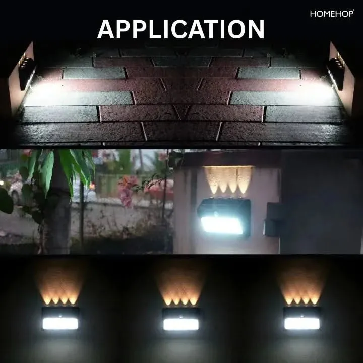 Solar Wall Lights Outdoor Waterproof LED Motion Sensor Lamp for Home, Garden , Compound Wall and  Yard