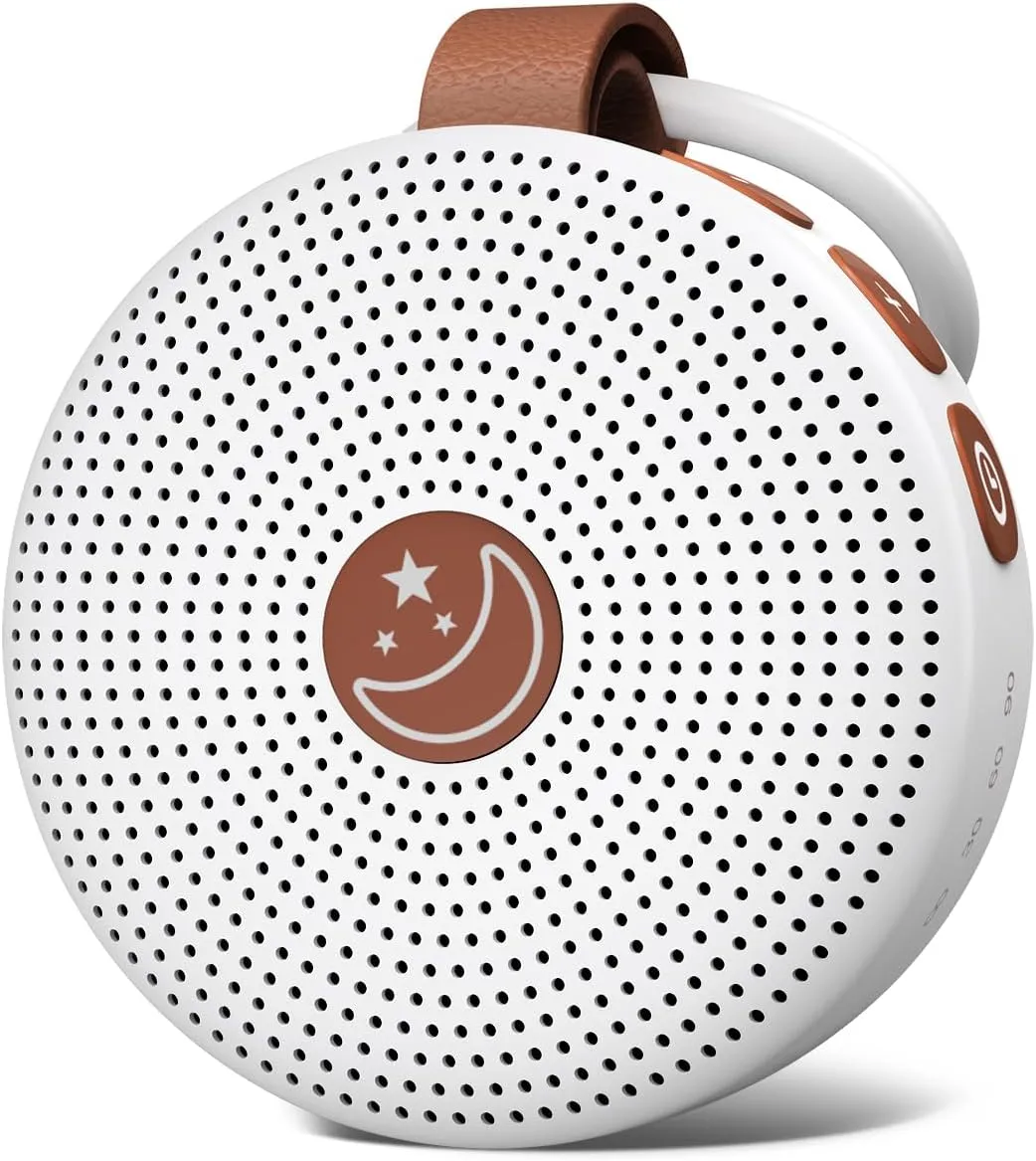 Sound Machine Mini Portable Baby White Noise Machine with 30 Soothing Sounds for Kids Adults Auto-Off Timer 32 Volume Levels Rechargeable Brown Noise Sleep Machine for Home Office Privacy and Travel