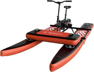Spatium SUP Water Bike - Inflatable Pedal Boat for One Person - Fishing Kayak & Paddle Board - The Fun of Water & Fishing   Mat